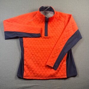 Zero Restriction Quilted Snap Neck Pullover Mens L Golf Athletic Distressed